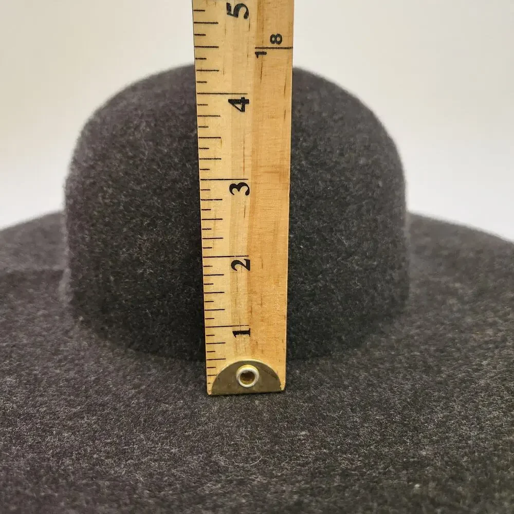 Scala Collezione Women’s Black 100% Wool Wide Brim Hat Bohemian Festival EUC